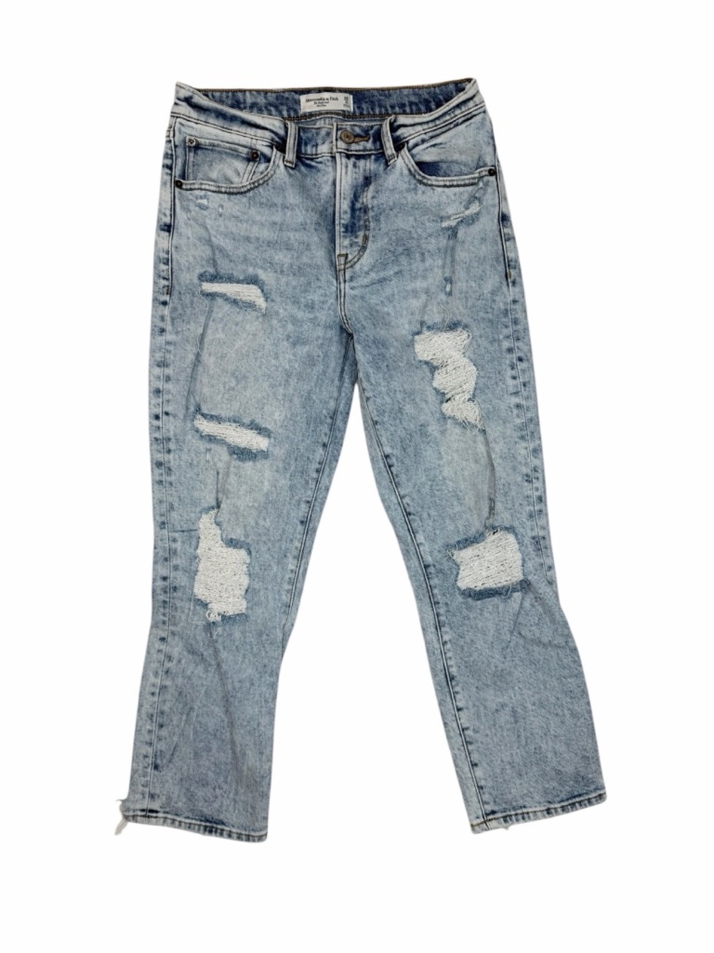 Women’s Abercrombie & Fitch The Boyfriend MidRise Jean size 26/2Short Distressed